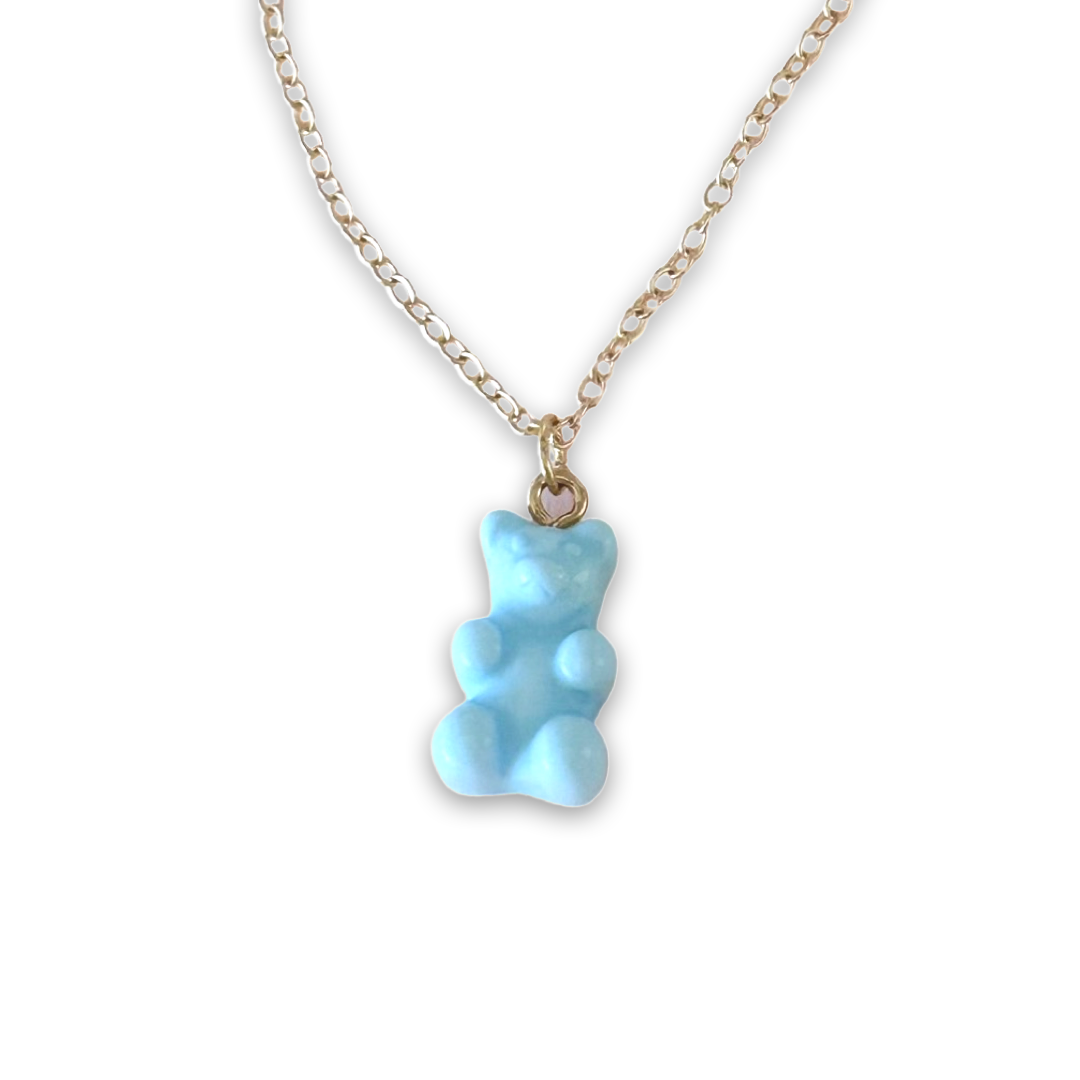 ''Cutiepie" Gold-Plated Bear Necklace